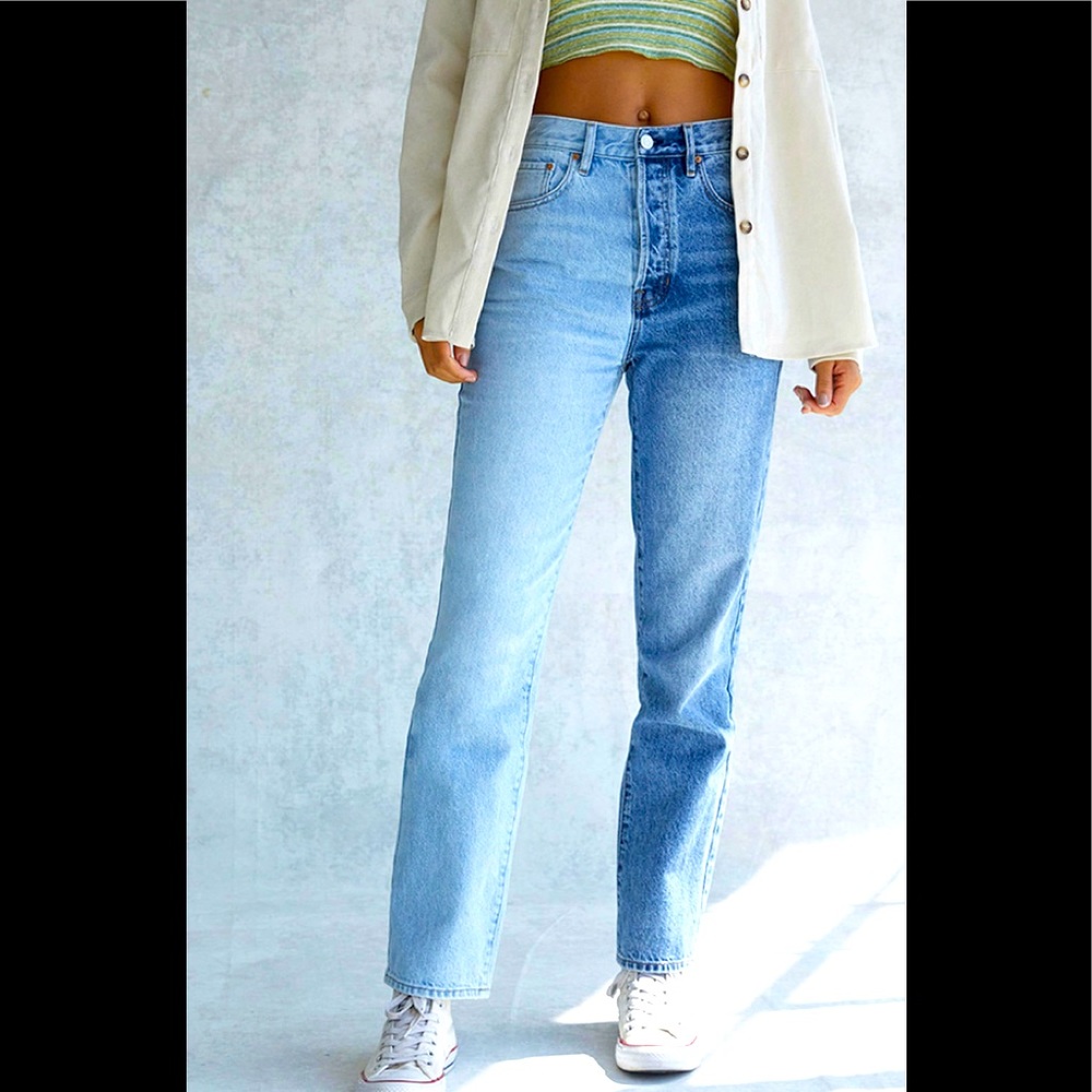 Multi colored jeans from pacsun, high rise straight. Size 23. Only worn once.